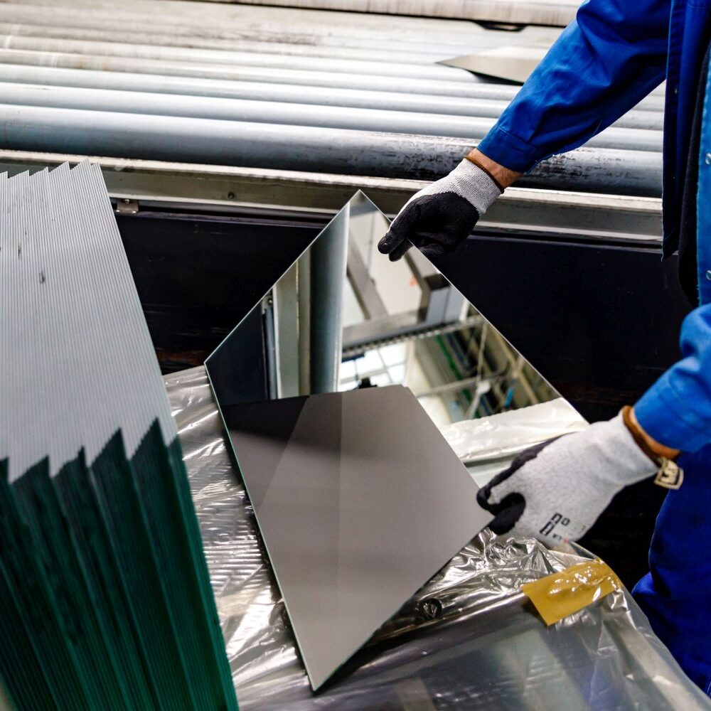 lustra srebrne fazowane